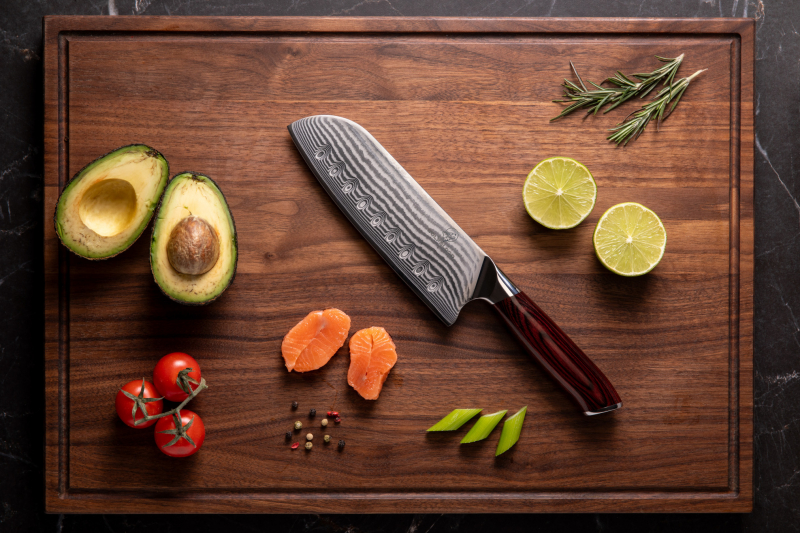 Stealleben Damastmesser Damast Santokumesser Damastküchenmesser Damastmesser-Set Küchenmesser Set